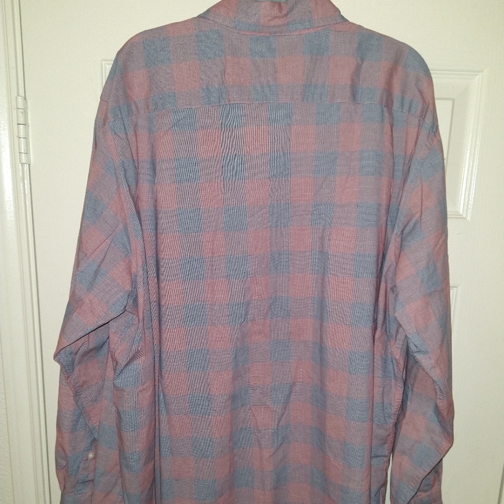 Nautica Stretch Checkered Long Sleeve Button Down Shirt Men's sz 2XL. - Picture 5 of 7